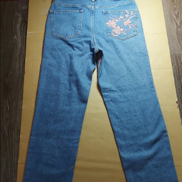 ASOS Florence Embroidered Raw Hem Jeans - Picture 3 of 9